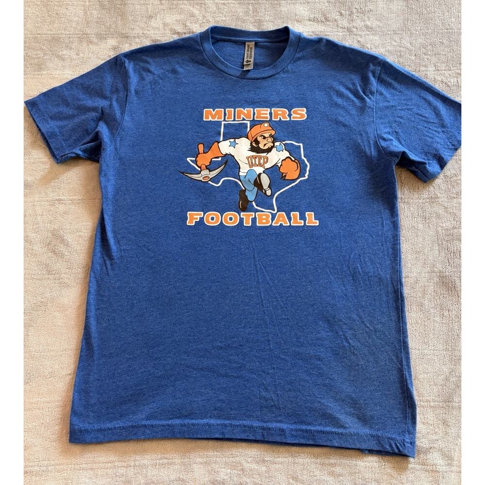 UTEP Miners Football Paydirt Pete T Shirt Size Medium